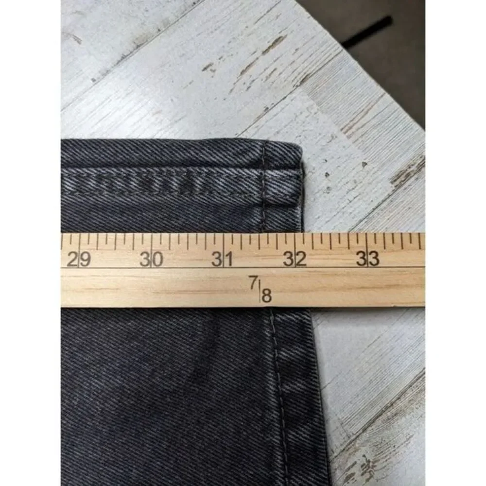 Levis 505 Jeans Mens 38 Regular Black Straight 100% Cotton Denim 38x33 (38x32)‎